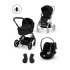 Carucior 3 in 1 Balios S Lux pentru copii, cu landou pliabil si scoica auto Cloud G3 Plus - 2