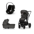 Carucior 3 in 1 pentru copii Cavoe Axo Comfort, cu landou si scoica Cybex Cloud G3 Plus - 1