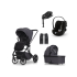 Carucior 4 in 1 pentru copii Cavoe Moi+, cu scoica Cybex Cloud G3 Plus si Baza G3, Iron - 1