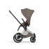 Carucior 2 in 1 pentru copii Cybex Priam Style, premium, Coconut Brown cu cadru Chrome - 5