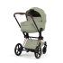 Carucior 3 in 1 pentru copii Cybex Priam Style, cu landou si scoica Cloud T Plus, Sage Green cu cadru Rosegold - 12