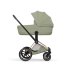 Carucior 3 in 1 pentru copii Cybex Priam Style, cu landou si scoica Cloud T Plus, Sage Green cu cadru Rosegold - 11