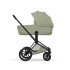 Carucior 3 in 1 pentru copii Cybex Priam Style, cu landou si scoica Cloud T Plus, Sage Green cu cadru Matt Black - 12