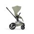 Carucior 3 in 1 pentru copii Cybex Priam Style, cu landou si scoica Cloud T Plus, Sage Green cu cadru Matt Black - 6