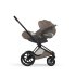 Carucior 3 in 1 pentru copii Cybex Priam Style, cu landou si scoica Cloud T Plus, Coconut Brown cu cadru Matt Black - 3