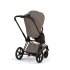 Carucior 3 in 1 pentru copii Cybex Priam Style, cu landou si scoica Cloud T Plus, Coconut Brown cu cadru Matt Black - 9