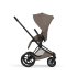 Carucior 3 in 1 pentru copii Cybex Priam Style, cu landou si scoica Cloud T Plus, Coconut Brown cu cadru Matt Black - 7