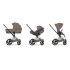 Carucior 3 in 1 pentru copii Cybex Priam Style, cu landou si scoica Cloud T Plus, Coconut Brown cu cadru Chrome - 2
