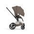 Carucior 3 in 1 pentru copii Cybex Priam Style, cu landou si scoica Cloud T Plus, Coconut Brown cu cadru Chrome - 9