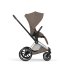 Carucior 3 in 1 pentru copii Cybex Priam Style, cu landou si scoica Cloud T Plus, Coconut Brown cu cadru Chrome - 7