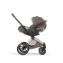 Carucior 3 in 1 pentru copii Cybex Priam Style, cu landou si scoica Cloud T Plus, Coconut Brown cu cadru Rosegold - 3