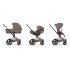 Carucior 3 in 1 pentru copii Cybex Priam Style, cu landou si scoica Cloud T Plus, Coconut Brown cu cadru Rosegold - 2