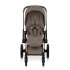 Carucior 3 in 1 pentru copii Cybex Priam Style, cu landou si scoica Cloud T Plus, Coconut Brown cu cadru Rosegold - 5