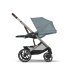 Carucior 2 in 1 Balios S Lux pentru copii, cu landou Ocean Blue - Stormy Blue cu cadru Taupe - 5