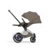 Carucior sport pentru copii Cybex Platinum e-Priam Style, premium, Coconut Brown cu cadru Chrome - 5
