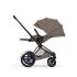 Carucior sport pentru copii Cybex Platinum e-Priam Style, premium, Coconut Brown cu cadru Matt Black - 4