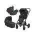Carucior 3 in 1 pentru copii Joie Chrome 2, versatil, cu landou Chrome si scoica I-SNUG, Raven - 1