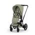 Carucior sport pentru copii Cybex Platinum e-Priam Style, premium, Sage Green cu cadru Matt Black - 1