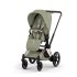 Carucior sport pentru copii Cybex Platinum e-Priam Style, premium, Sage Green cu cadru Rosegold - 1