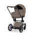 Carucior 2 in 1 pentru copii Cybex E-Priam Style, premium, Coconut Brown cu cadru Chrome - 3