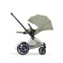 Carucior 2 in 1 pentru copii Cybex E-Priam Style, premium, Sage Green cu cadru Chrome - 5