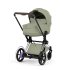Carucior 2 in 1 pentru copii Cybex E-Priam Style, premium, Sage Green cu cadru Chrome - 3