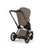 Carucior 2 in 1 pentru copii Cybex E-Priam Style, premium, Coconut Brown cu cadru Matt Black - 4