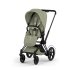 Carucior 2 in 1 pentru copii Cybex E-Priam Style, premium, Sage Green cu cadru Matt Black - 2