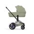 Carucior 2 in 1 pentru copii Cybex E-Priam Style, premium, Sage Green cu cadru Matt Black - 10