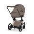 Carucior 2 in 1 pentru copii Cybex E-Priam Style, premium, Coconut Brown cu cadru Rosegold - 6