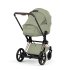 Carucior 2 in 1 pentru copii Cybex E-Priam Style, premium, Sage Green cu cadru Rosegold - 3