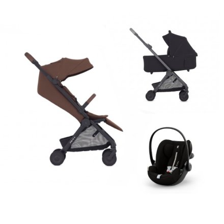 Carucior 3 in 1 pentru copii Anex Air-Q, cu landou si scoica Cloud G3 i-Size Plus, design modern, Doppio