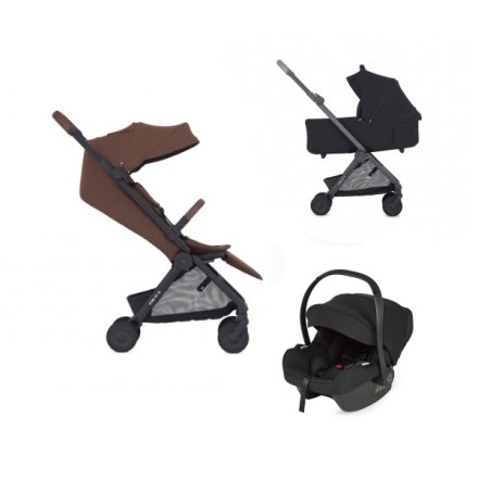 Carucior 3 in 1 pentru copii Anex Air-Q, cu landou Muna si scoica Cosmo, confort si design modern, Doppio