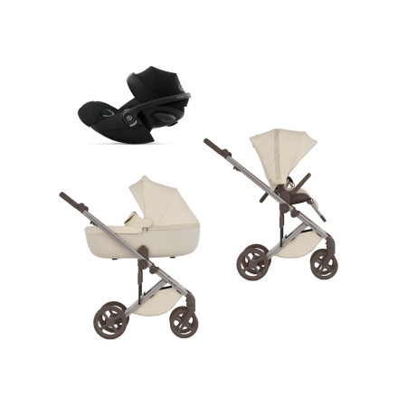 Carucior 3 in 1 pentru copii Anex Eli Milky, cu landou si Scoica Cloud G