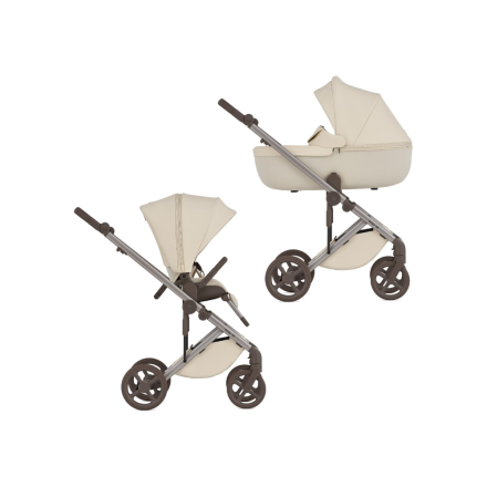 Carucior 2 in 1 pentru copii Anex Eli Special, versatil, elegant, Milky