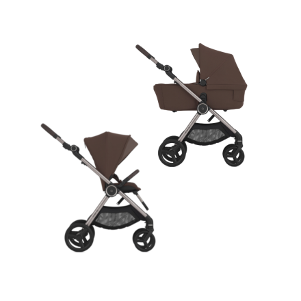 Carucior 2 in 1 pentru copii Anex IQ, compact, multifunctional, Brew