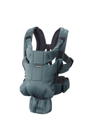 Кош за новородено бебе BabyBjorn Move анатомичен 3D Mesh - Sage Green