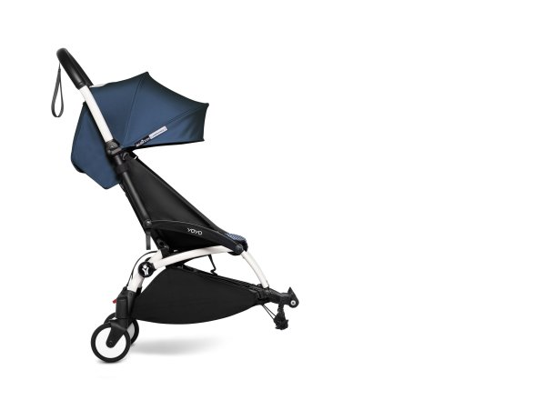Детска количка BABYZEN YOYO² CONNECT спорт ултракомпактна бяла рамка и 6+ цветен пакет Air France Blue