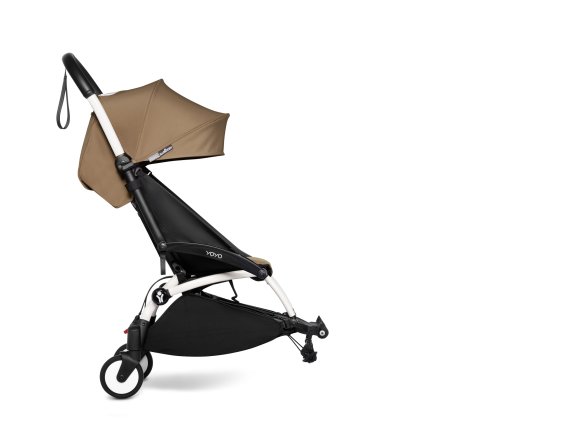 Carucior pentru copii BABYZEN YOYO² CONNECT sport ultracompact cadru alb si pachet de culoare 6+ Toffee