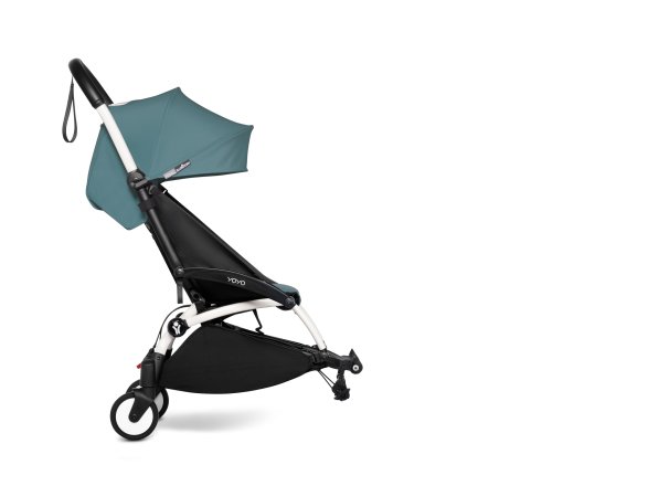 BABYZEN YOYO² CONNECT СПОРТНА БЕБЕШКА КОЛИЧКА УЛТРАКОМПАКТНА БЯЛА РАМА 6+ AQUA