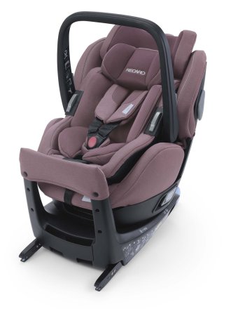 Scaun auto 2 in 1 Recaro Salia Elite Prime pentru copii, Isofix, rotativ 360°, 0 - 18 kg - Pale Rose