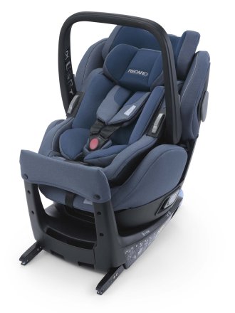 Scaun auto 2 in 1 Recaro Salia Elite Prime pentru copii, Isofix, rotativ 360°, 0 - 18 kg - Sky Blue