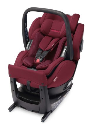 Детско столче за кола Recaro Salia Elite Select 2 в 1, Isofix, въртящо се на 360°, 0 - 18 кг - гранатово червено