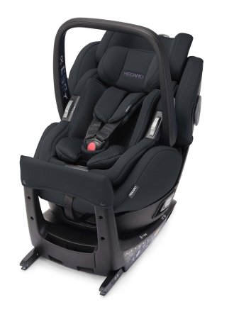 Scaun auto 2 in 1 pentru copii Recaro Salia Elite Select, Isofix, rotativ 360°, 0 - 18 kg - Night Black