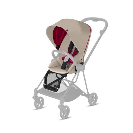 Material textil scaun sport Mios - Cybex Fashion Scuderia Ferrari Silver Grey