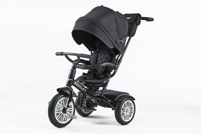 Tricicleta pentru copii Bentley, 6 luni - 3 ani, 6 in 1, premium - Onyx Black