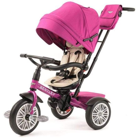 Tricicleta pentru copii Bentley, 6 luni - 3 ani, 6 in 1, premium - Fuchsia Pink