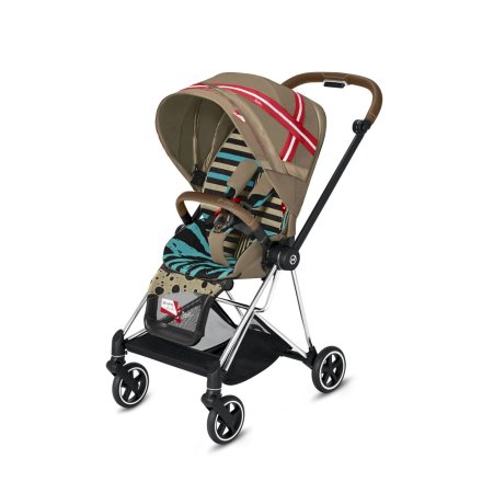 Carucior 3 in 1 pentru copii Cybex Mios 3.0 by Karolina Kurkova, cu landou, scoica auto Cloud T si cadru Chrome Brown