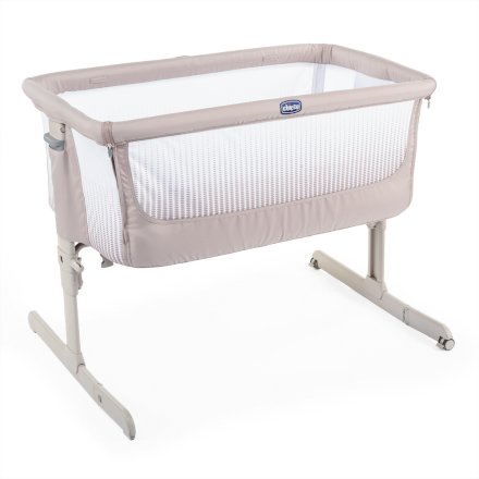 Patut pentru copii Chicco Next 2 me Air atasabil de la nastere - Dark Beige