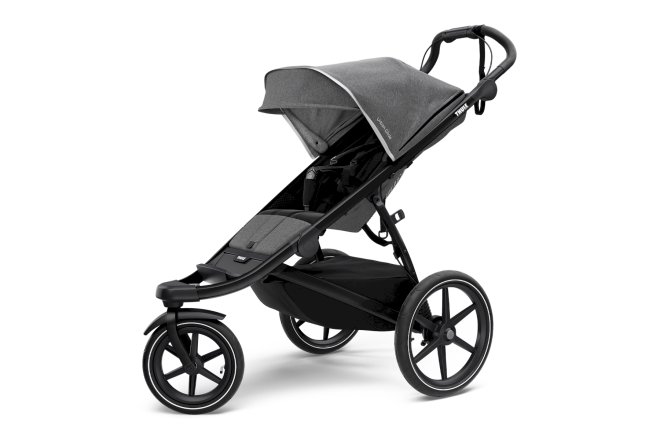 Детска спортна количка Thule Urban Glide 2, градска - Grey Melange с черна рамка